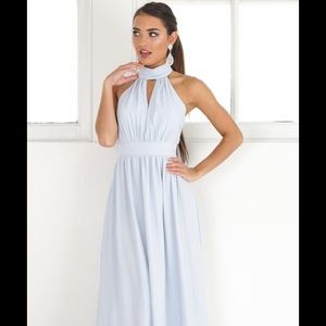 TWILIGHT STAR MAXI DRESS IN PALE BLUE